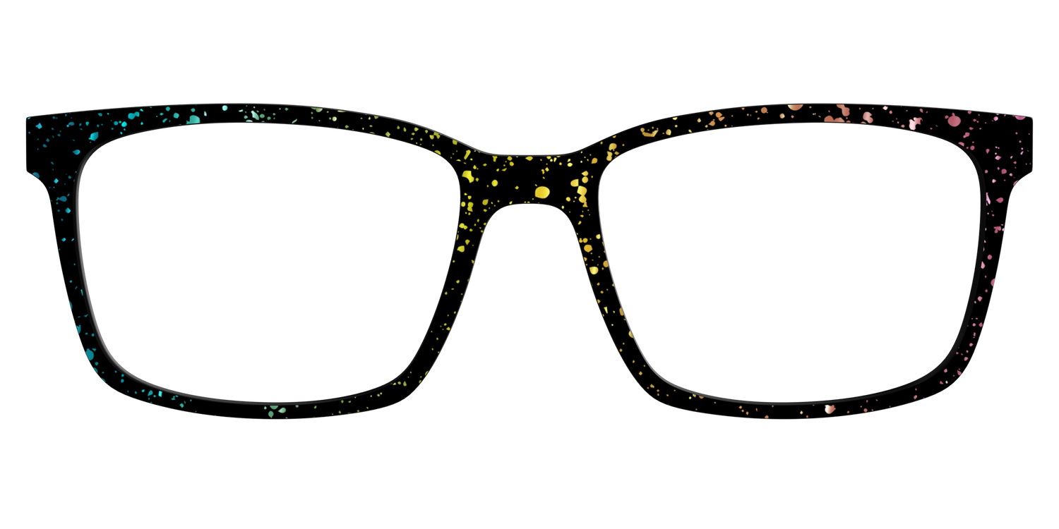 The Rainbow Foil Splatter - Lifestyle Kirby Top Image - Pair Eyewear