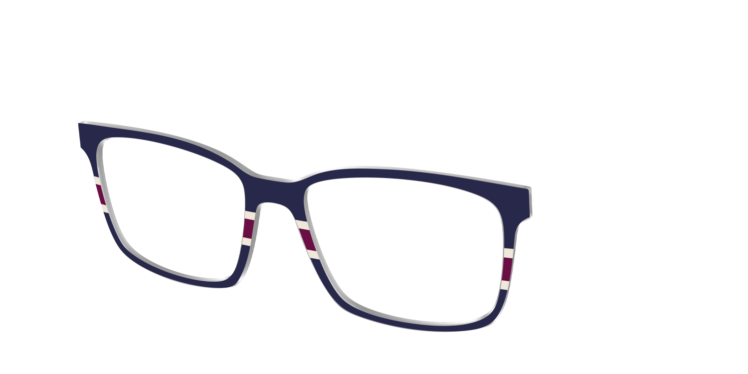 The Rugby Stripes - Angle Top Image - Pair Eyewear