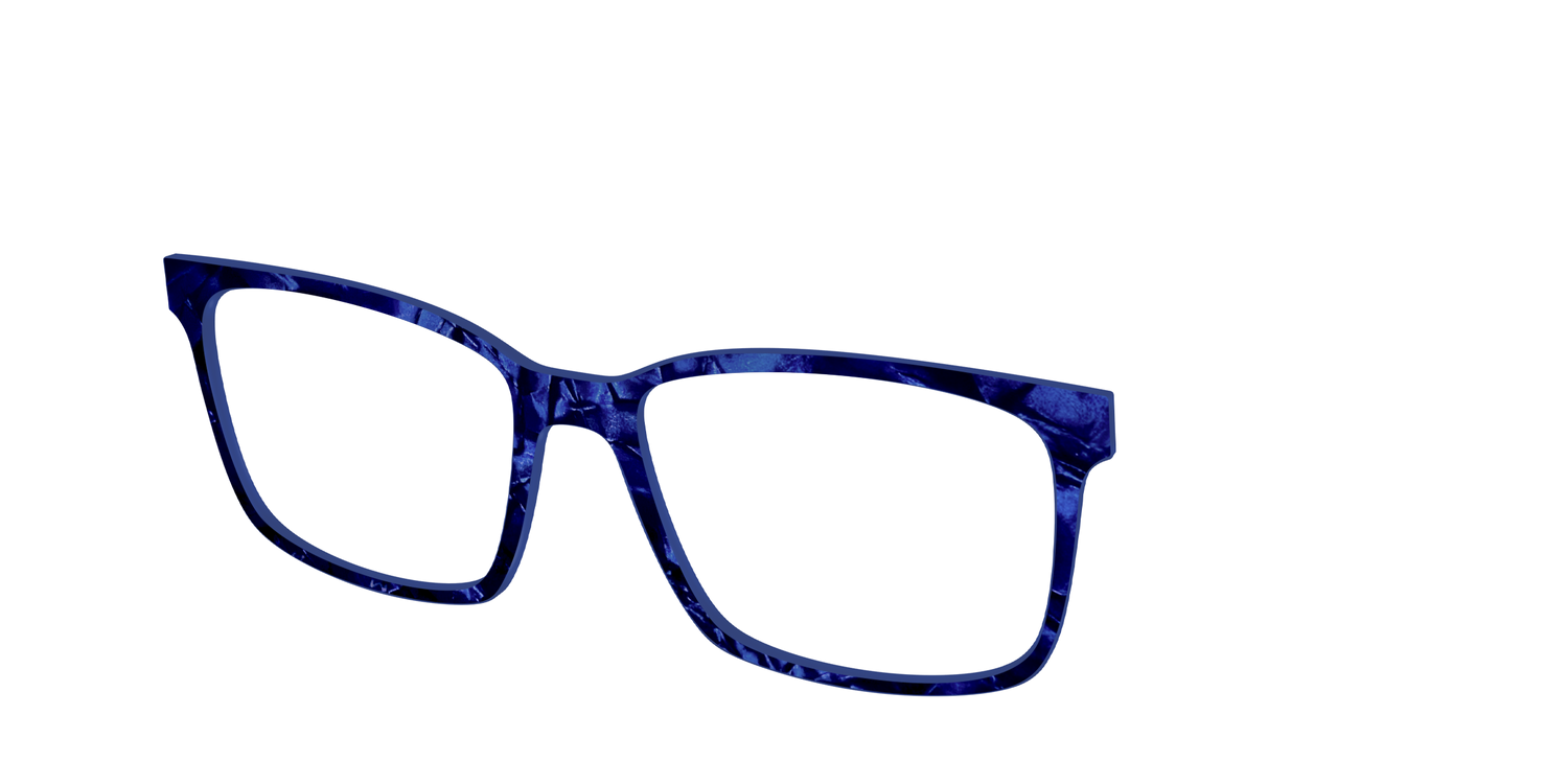 The Sapphire Pearl Marble - Angle Top Image - Pair Eyewear