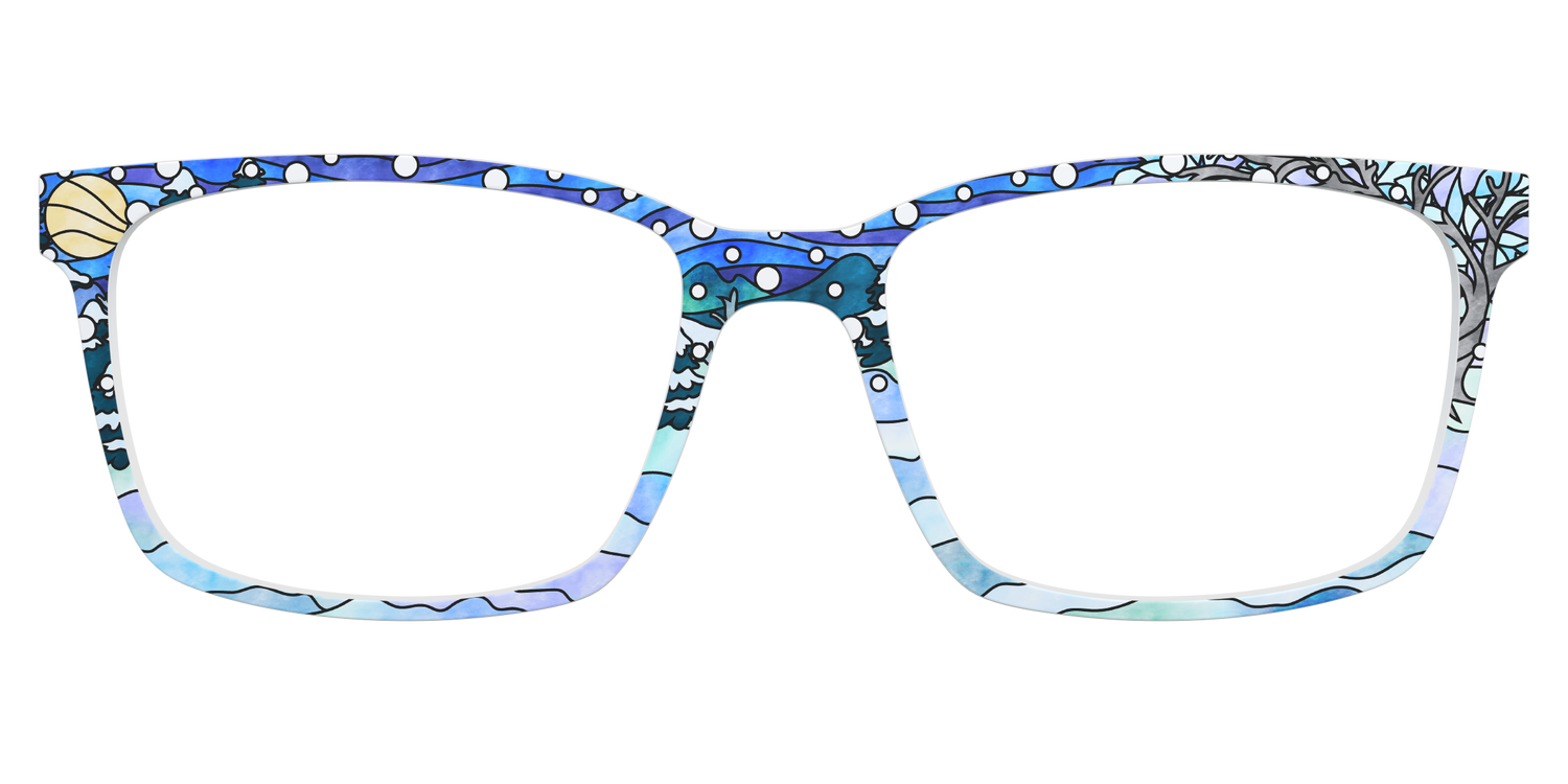 The Snowscape Stained Glass - Lifestyle Kirby Top Image - Pair Eyewear