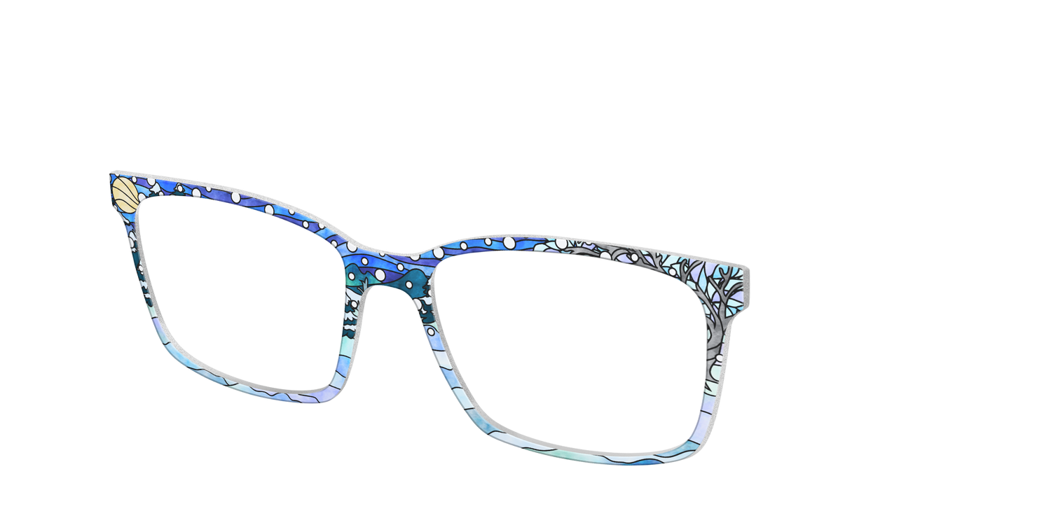 The Snowscape Stained Glass - Angle Top Image - Pair Eyewear