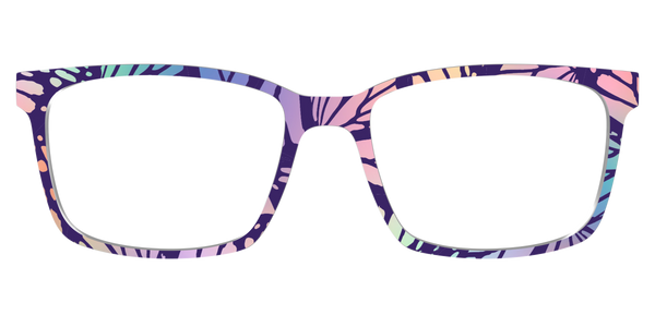 The Kirby - Teal Pearlized Gradient Acetate Silver Metal