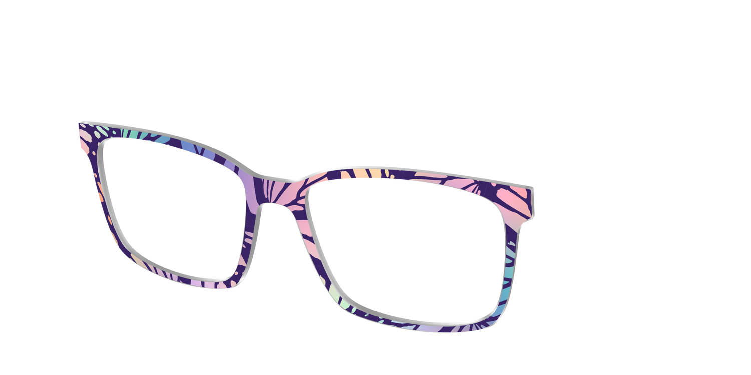 The Sorbet Wings Mosaic - Angle Top Image - Pair Eyewear