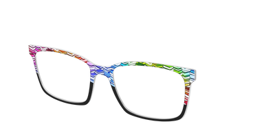 The Rainbow Stacks Split - Angle Top Thumbnail - Pair Eyewear