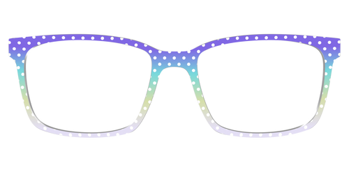 The Violet to Thistle Gradient Polka Dot - Kirby Top - Pair Eyewear