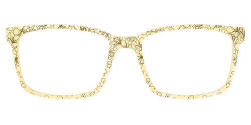The Yellow Shimmer Petals with Gold Foil - Kirby Top - Pair Eyewear