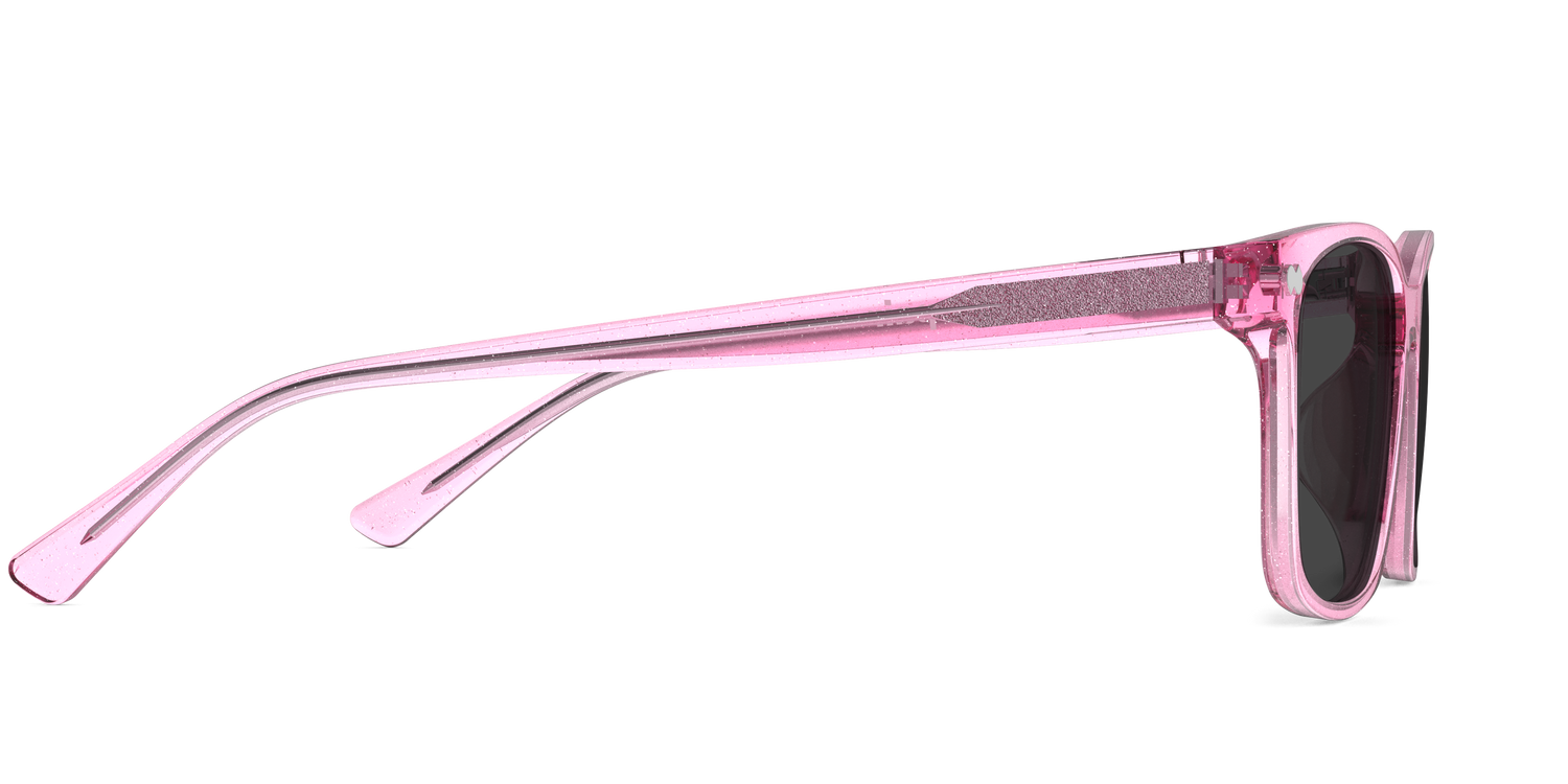 The Kirby - Pink Glitter Clear Sun - Carousel5 - Pair Eyewear