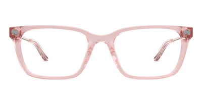 The Larkin - Pink Clear Acetate Rose Gold Metal - Thumbnail2 - Pair Eyewear