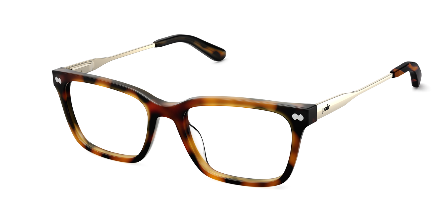 The Larkin - Tortoise Acetate Gold Metal - Carousel1 - Pair Eyewear