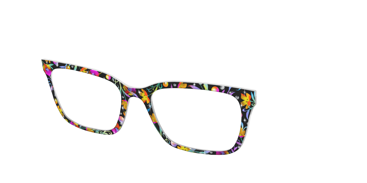 The Airbrushed Floral - Angle Top Image - Pair Eyewear