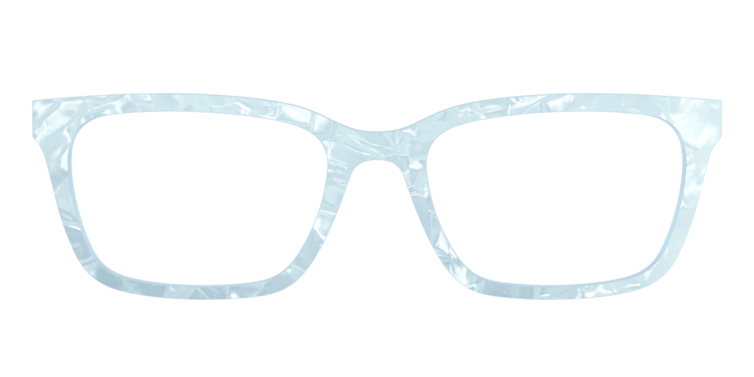 The Aquamarine Pearl Marble - Front Top Image - Pair Eyewear