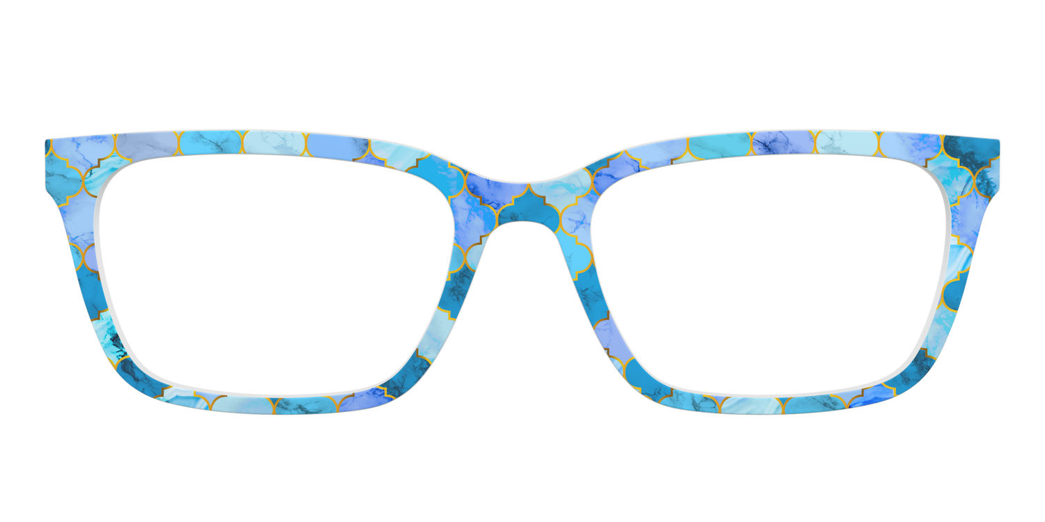 The Aqua Tiles - Front Top Image - Pair Eyewear