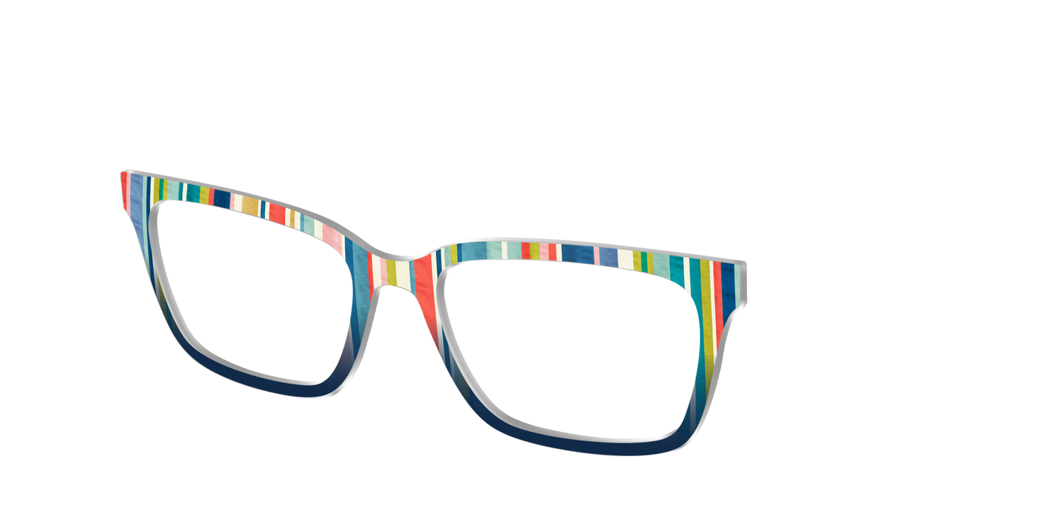 The Beach Bum Stripes - Angle Top Image - Pair Eyewear