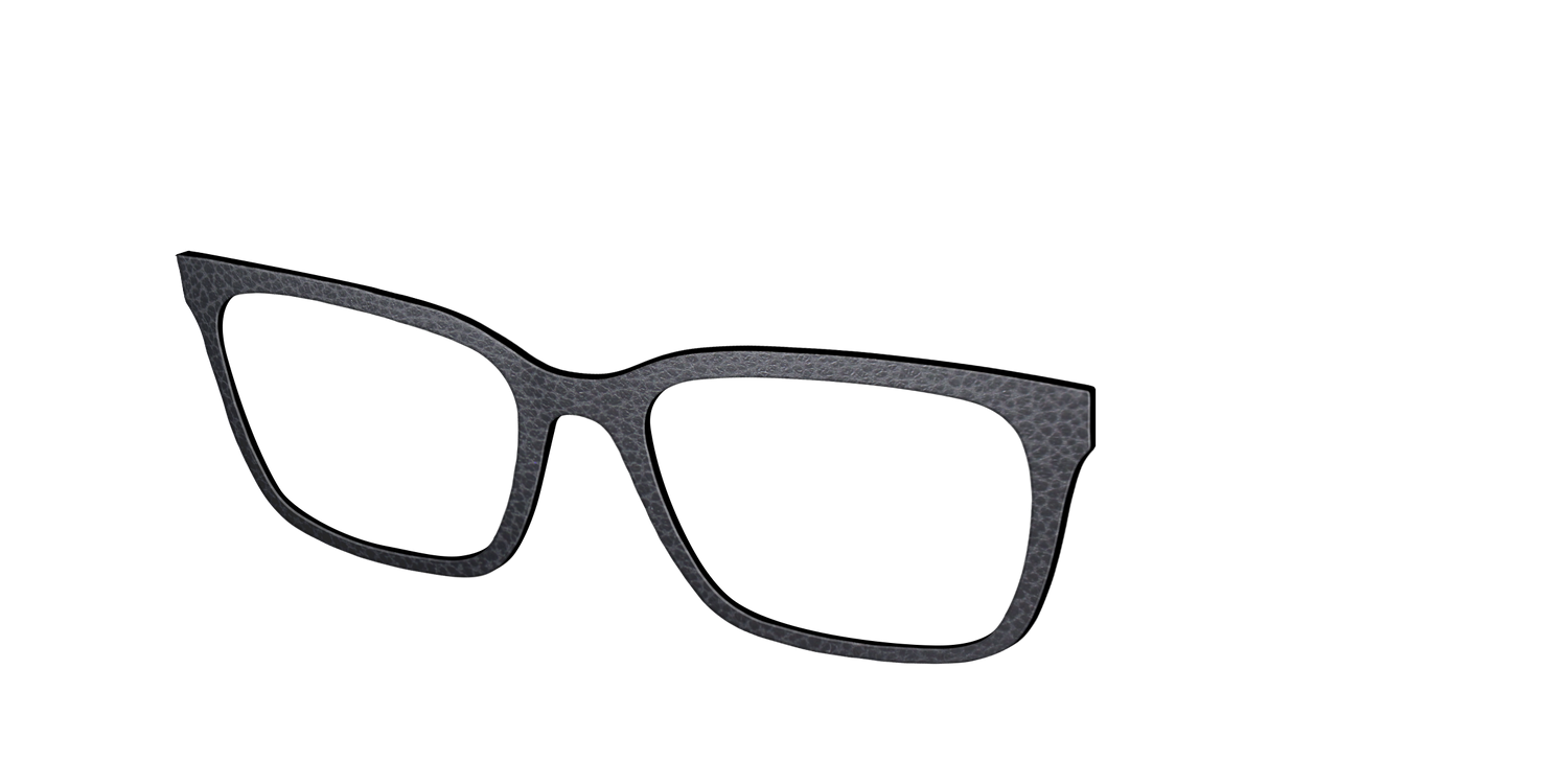 The Black Leather - Angle Top Image - Pair Eyewear