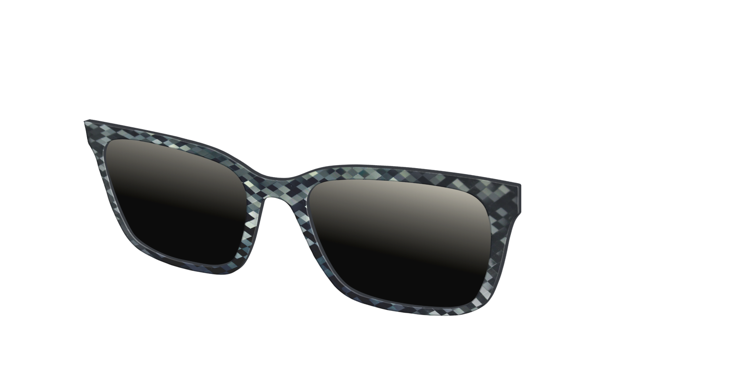 The Polarized Black Prism Sun Top - Angle Top Image - Pair Eyewear