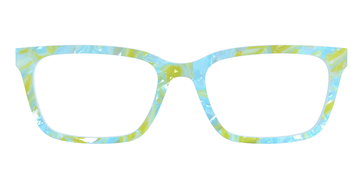 The Blue Lemonade Pearl Marble - Front Top Image - Pair Eyewear