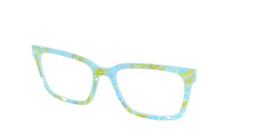 The Blue Lemonade Pearl Marble - Angle Top Thumbnail - Pair Eyewear