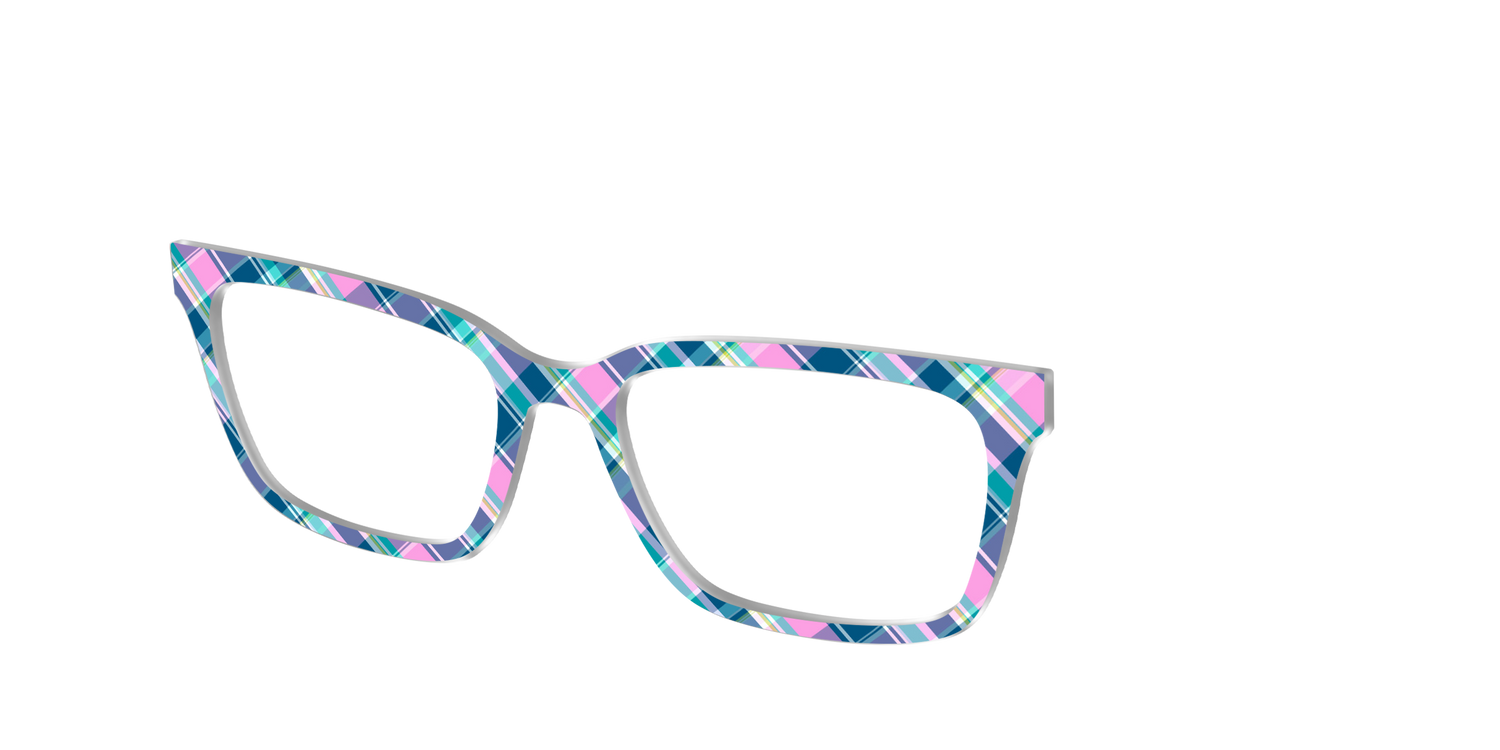 The Breezy Plaid - Angle Top Image - Pair Eyewear