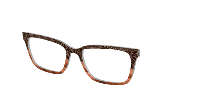 The Cabin Woodgrain Split - Angle Top Thumbnail - Pair Eyewear