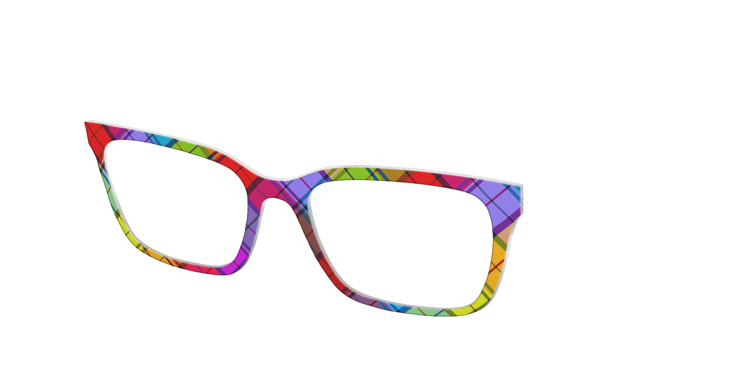 The Carnival Plaid - Angle Top Image - Pair Eyewear