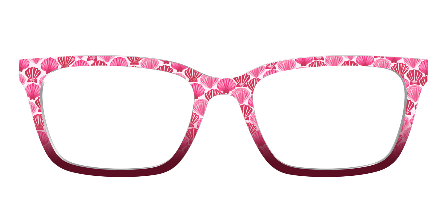 The Cerise Shell Scallop - Front Top Image - Pair Eyewear
