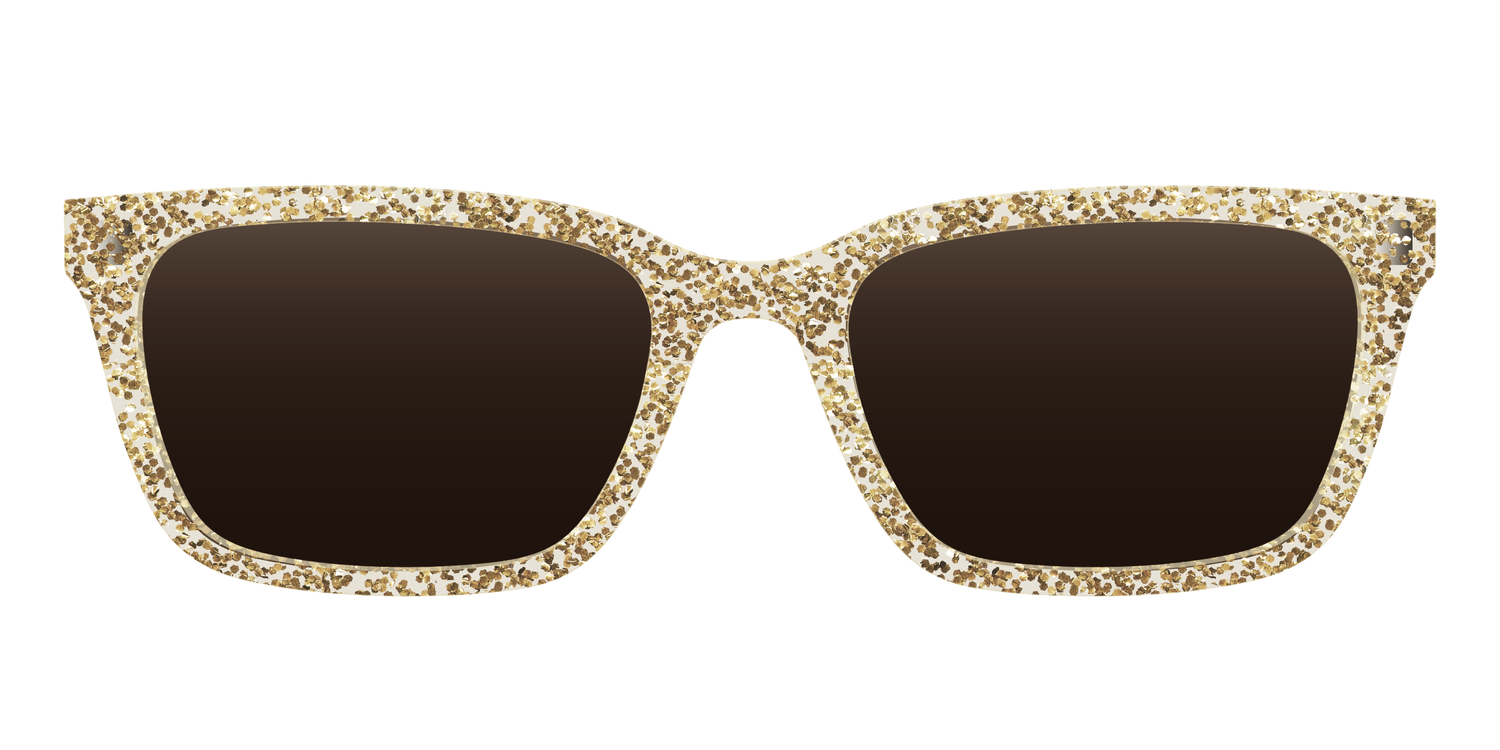 The Polarized Champagne Sparkle Sun Top - Front Top Image - Pair Eyewear