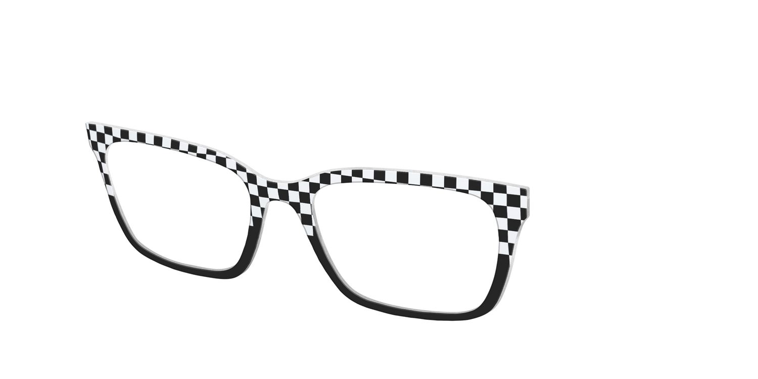 The Classic Check Split - Angle Top Image - Pair Eyewear