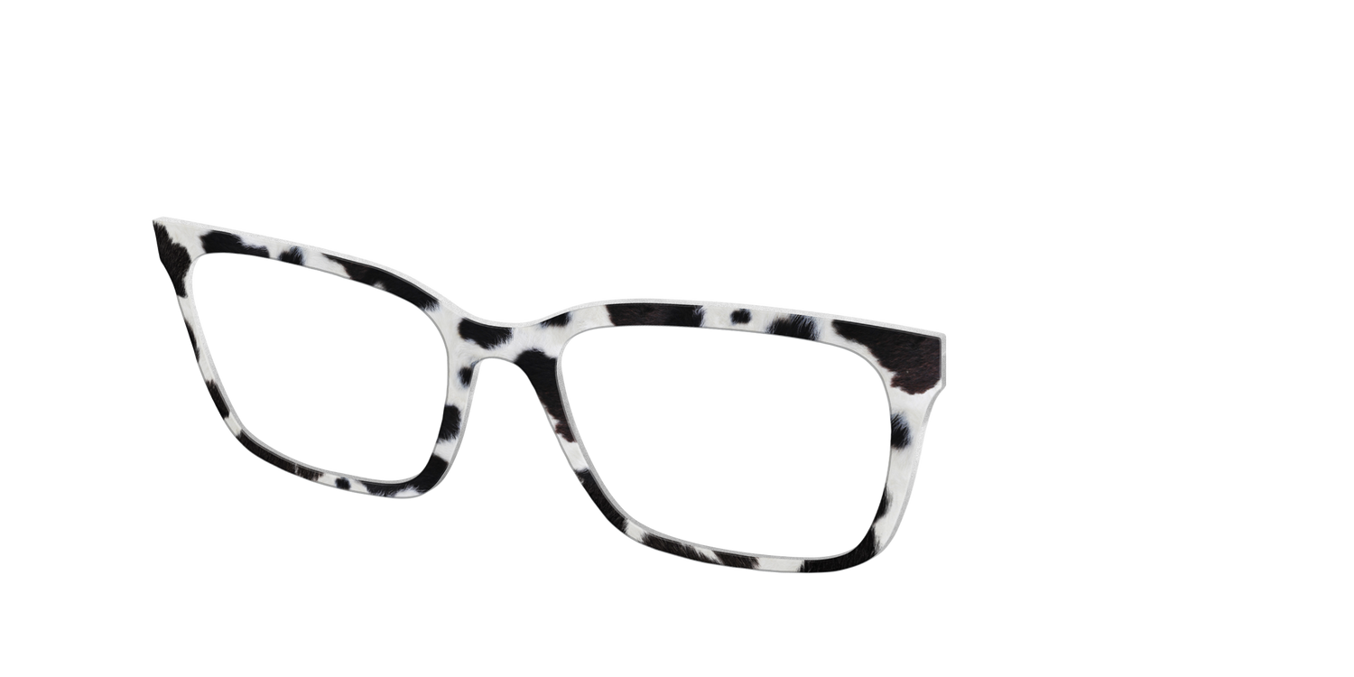 The Classic Cowhide - Angle Top Image - Pair Eyewear