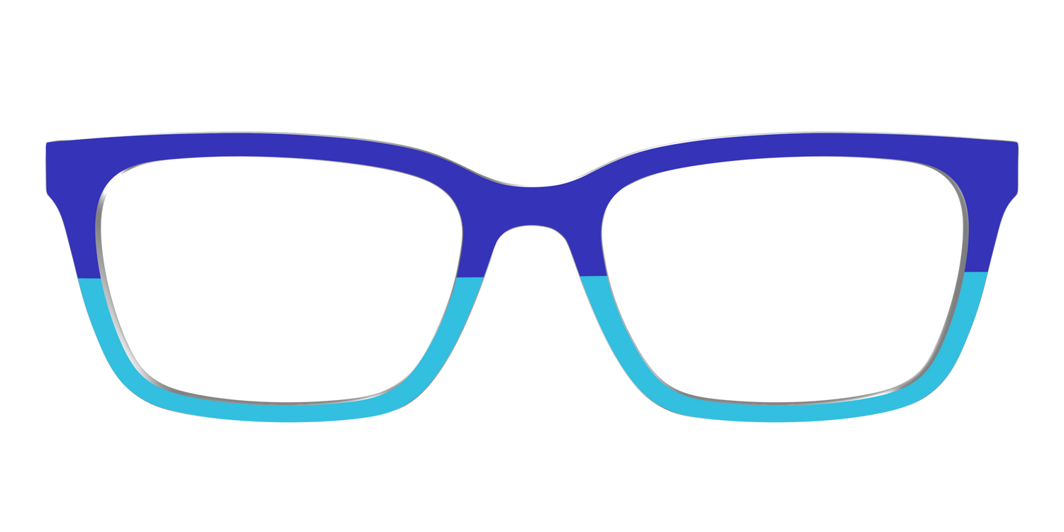 The Cobalt & Capri Split - Front Top Image - Pair Eyewear