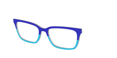 The Cobalt & Capri Split - Angle Top Thumbnail - Pair Eyewear