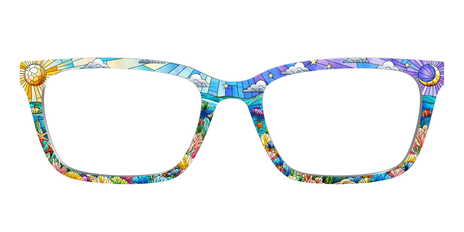 The Coral Reef Stained Glass - Front Top Image - Pair Eyewear
