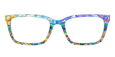 The Coral Reef Stained Glass - Front Top Thumbnail - Pair Eyewear
