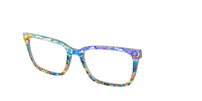 The Coral Reef Stained Glass - Angle Top Thumbnail - Pair Eyewear