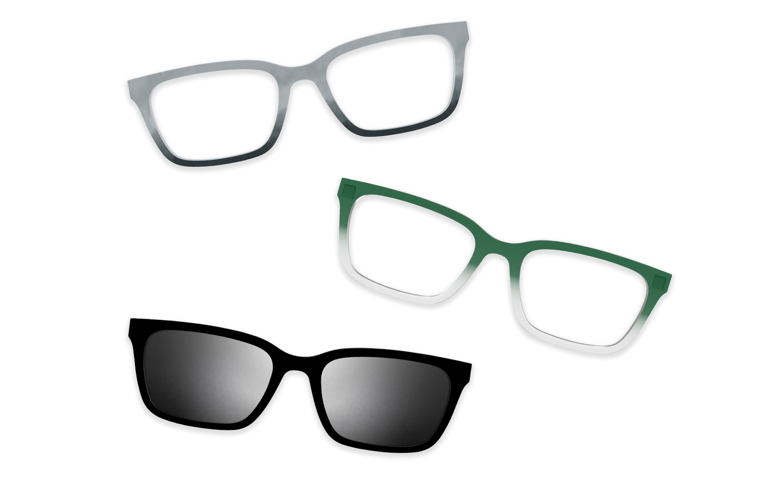 Crystal Clear Silver Metal - Set - Product Image 7 - Pair Eyewear