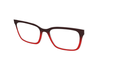 The Currant to Scarlet Red Gradient - Angle Top Thumbnail - Pair Eyewear