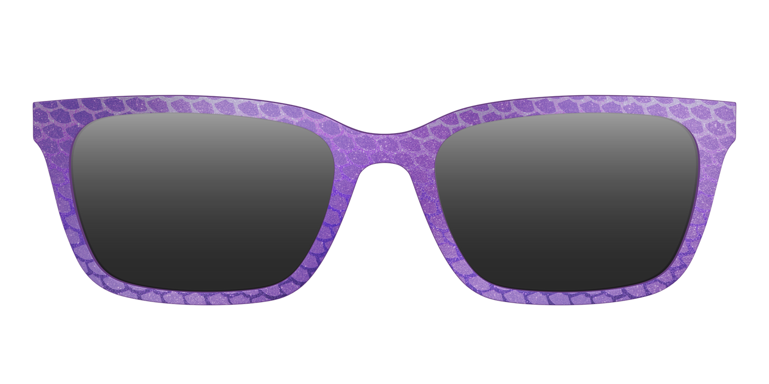 The Polarized Deep Purple Scales Sun Top - Front Top Image - Pair Eyewear