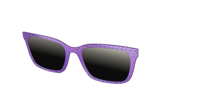 The Polarized Deep Purple Scales Sun Top - Angle Top Thumbnail - Pair Eyewear