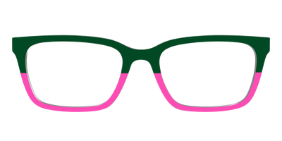 The Emerald and Flamingo Split - Front Top Thumbnail - Pair Eyewear