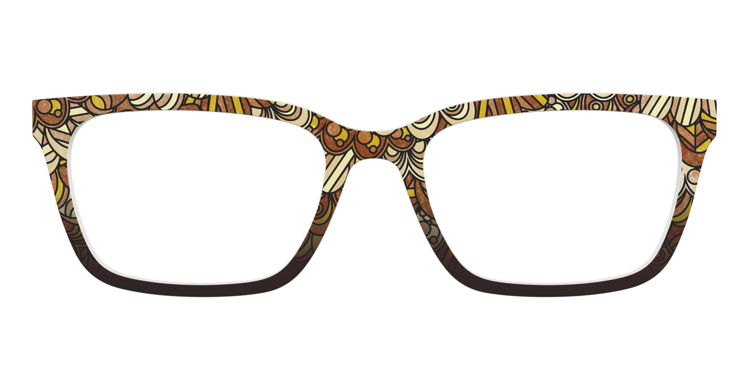The Feathers Stained Glass - Front Top Image - Pair Eyewear