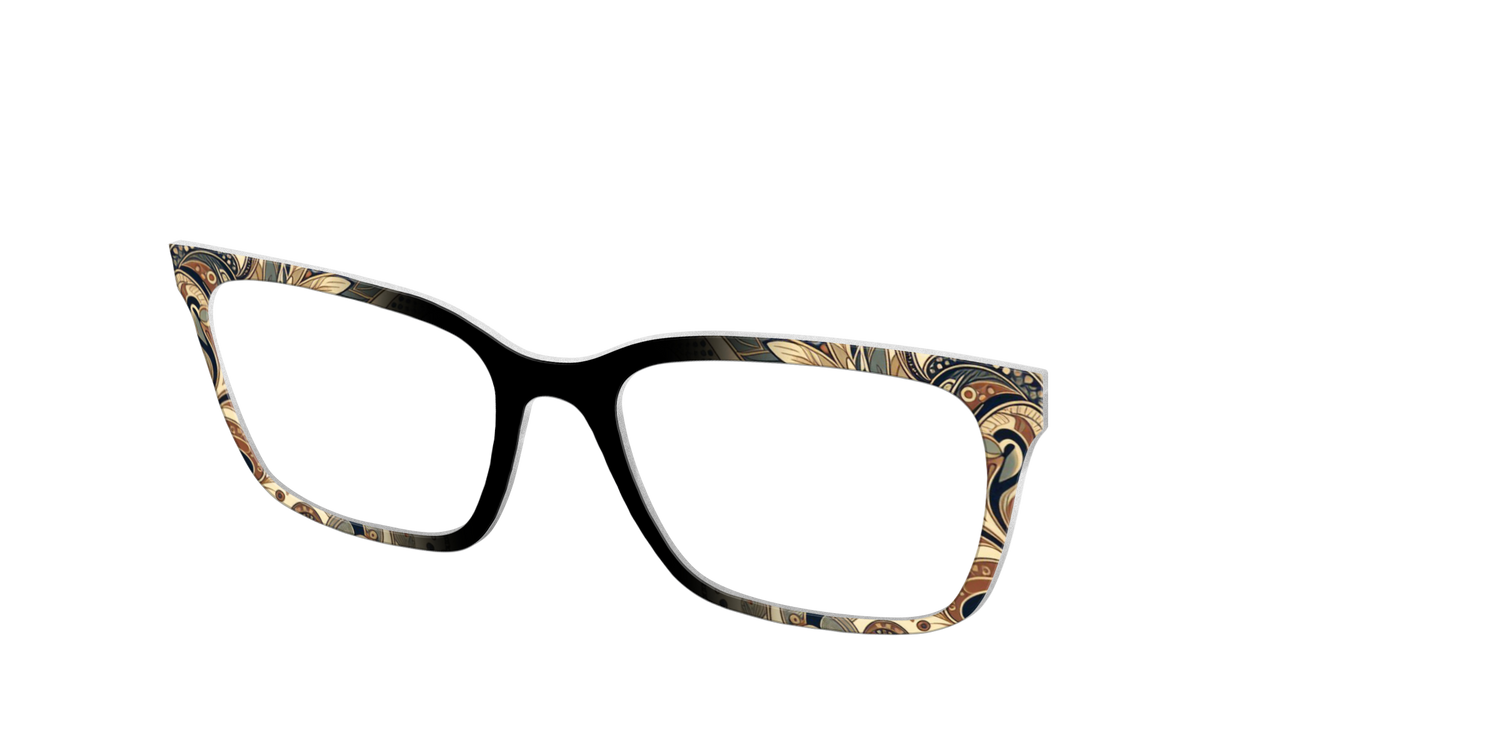 The Grand Paisley - Angle Top Image - Pair Eyewear