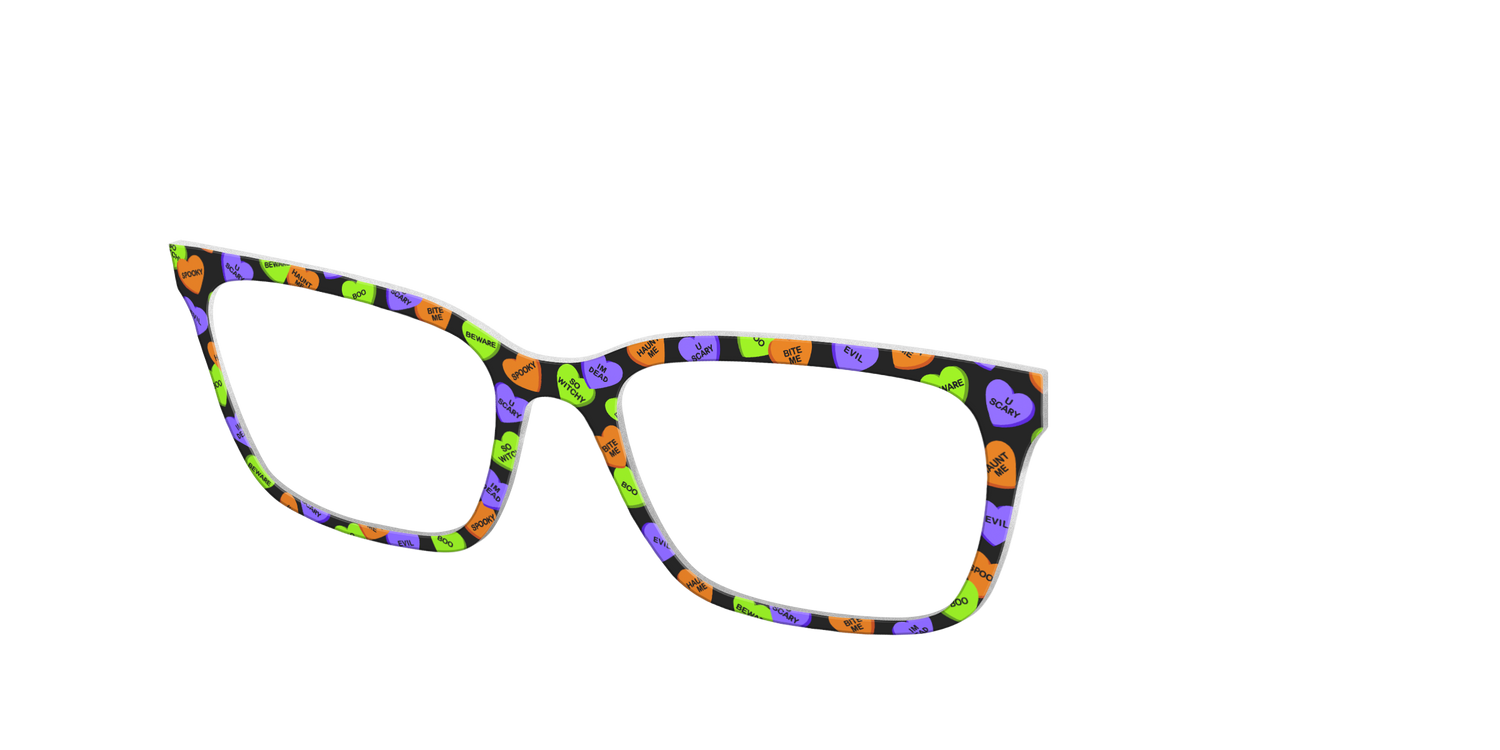 The Halloween Candy Hearts - Angle Top Image - Pair Eyewear