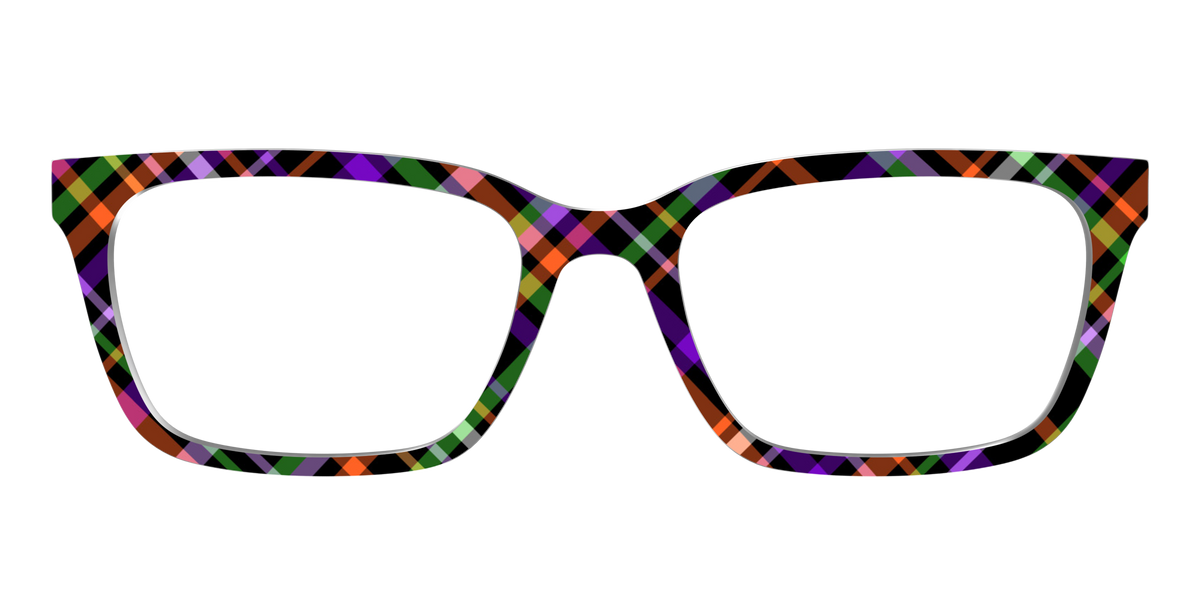 The Hexed Plaid - Front Top Image - Pair Eyewear