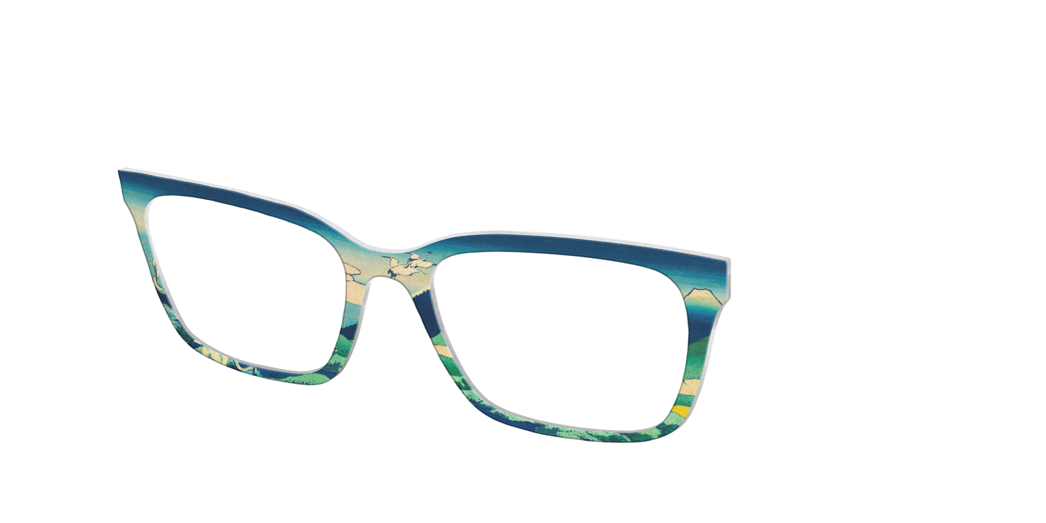 Hokusai View of Mount Fuji - Angle Top Image - Pair Eyewear