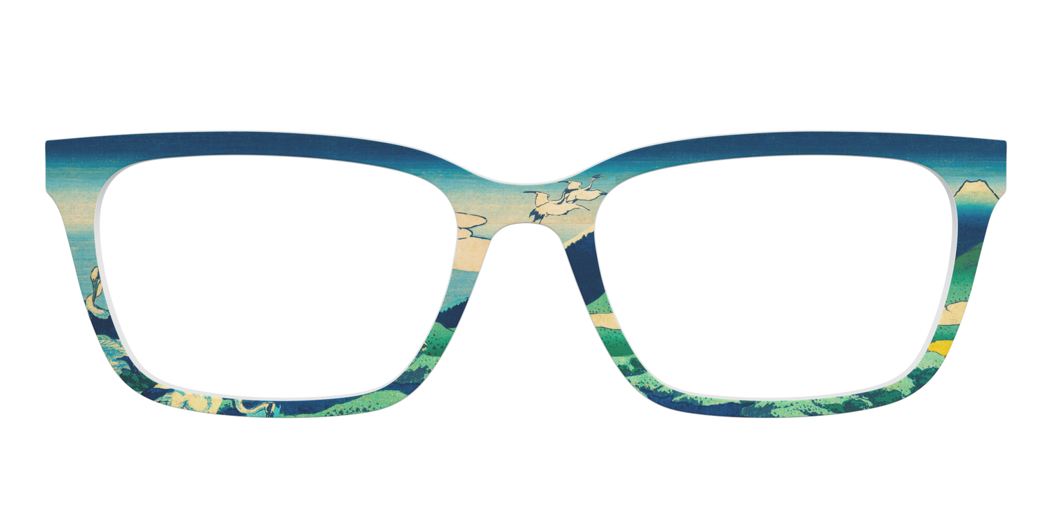 Hokusai View of Mount Fuji - Front Top Image - Pair Eyewear