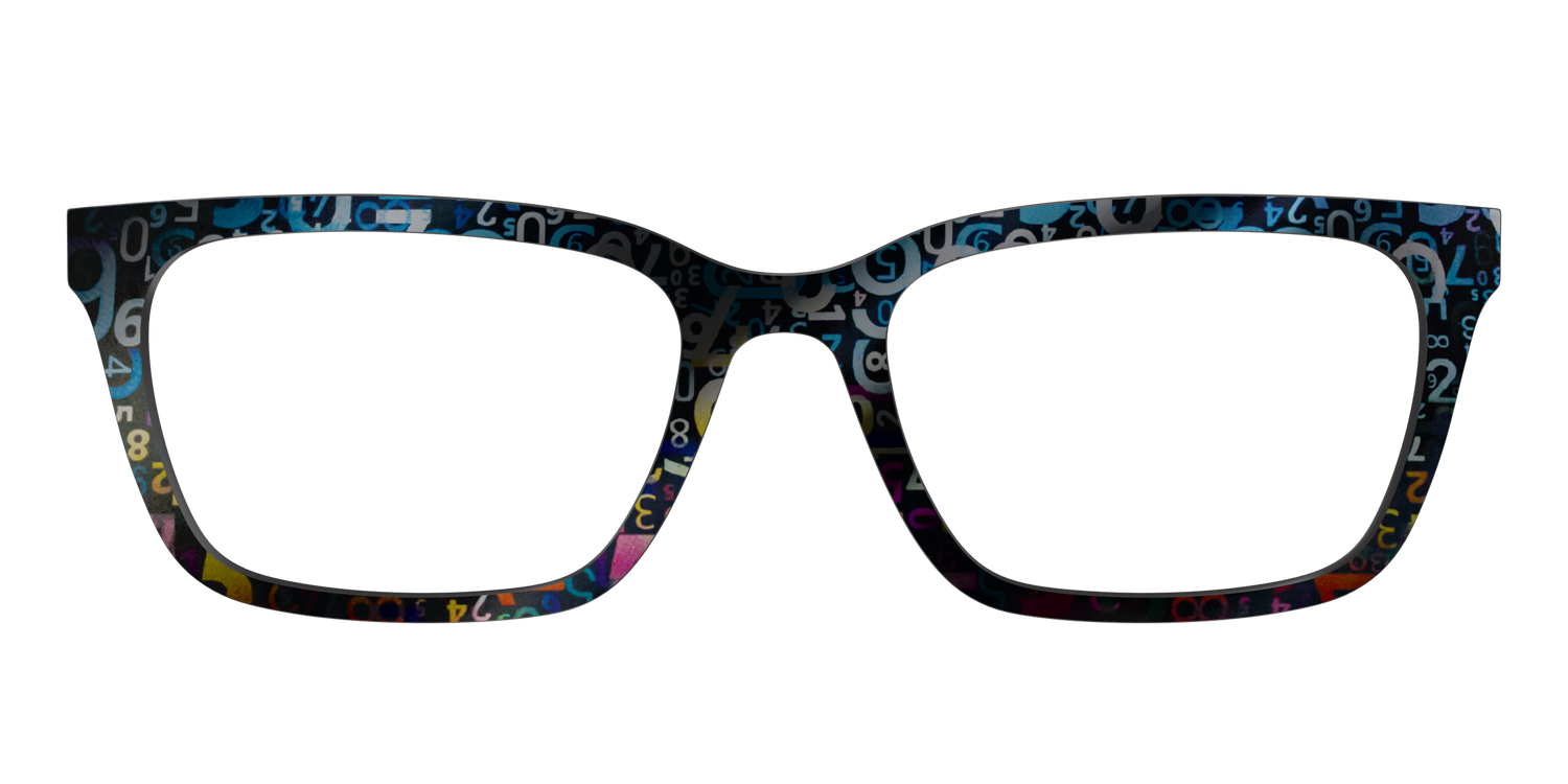 The Holographic Numbers - Front Top Image - Pair Eyewear