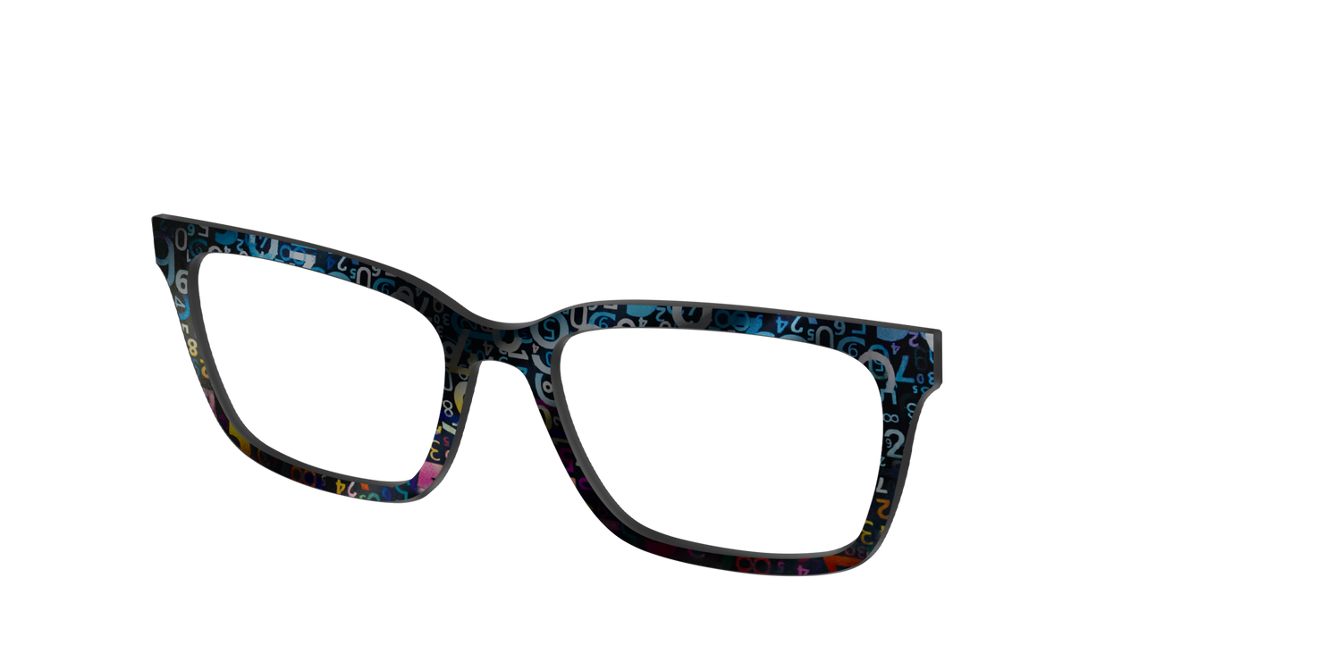 The Holographic Numbers - Angle Top Image - Pair Eyewear