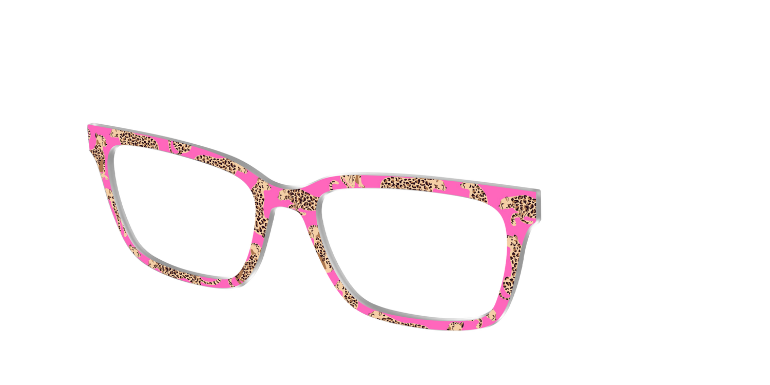 The Hot Pink Cheetahs - Angle Top Image - Pair Eyewear