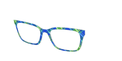 The Lime Plaid - Angle Top Thumbnail - Pair Eyewear