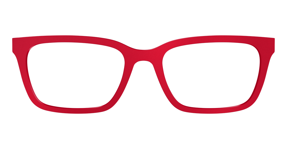 The Matte Red - Front Top Image - Pair Eyewear