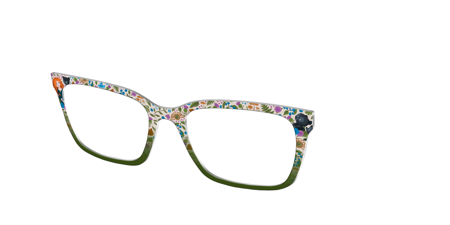 Merida's Brave and Bold Floral - Angle Top Image - Pair Eyewear